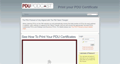Desktop Screenshot of certificate.pducast.com