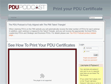 Tablet Screenshot of certificate.pducast.com